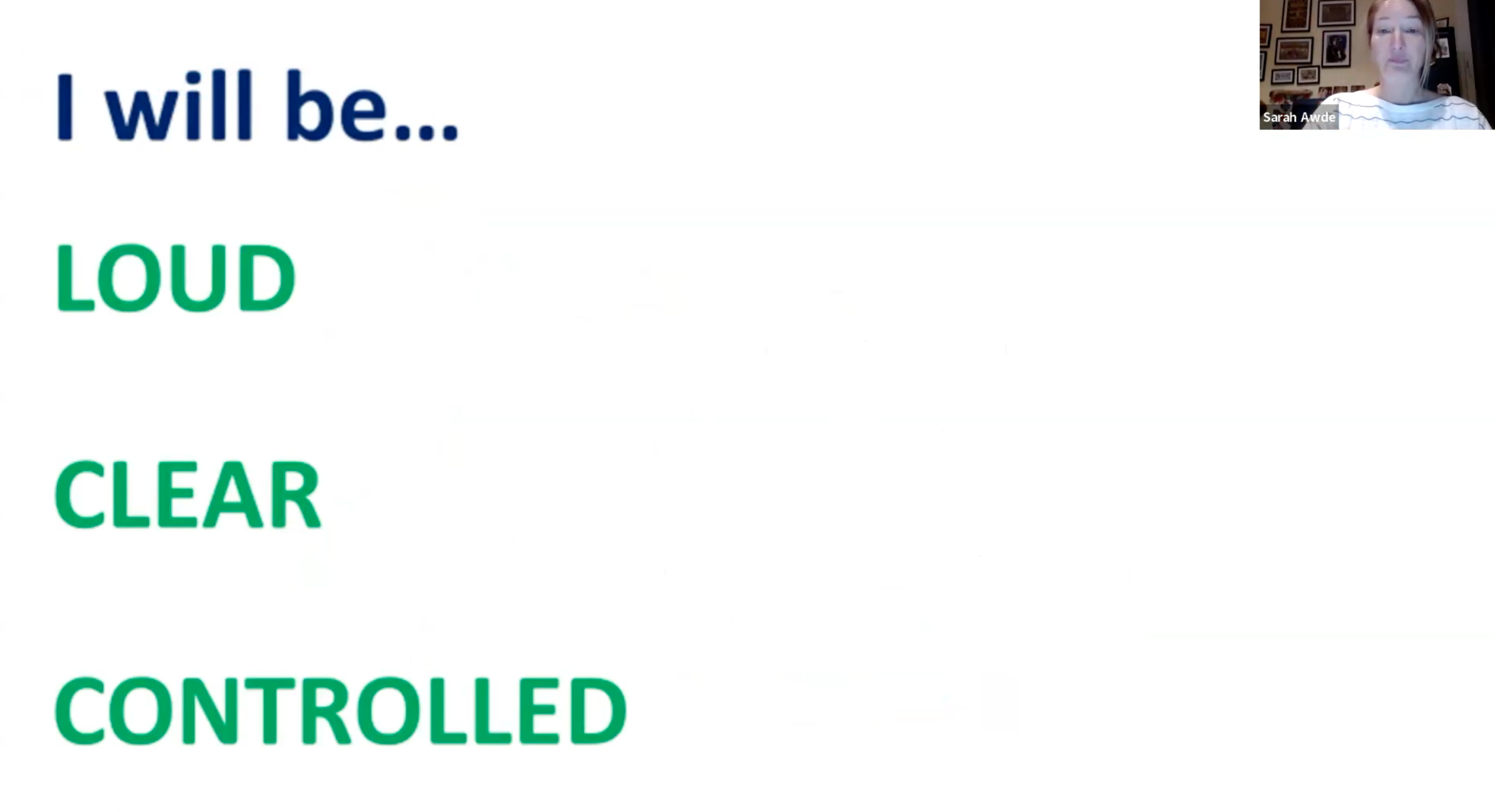 Voice Training: 3.26.25