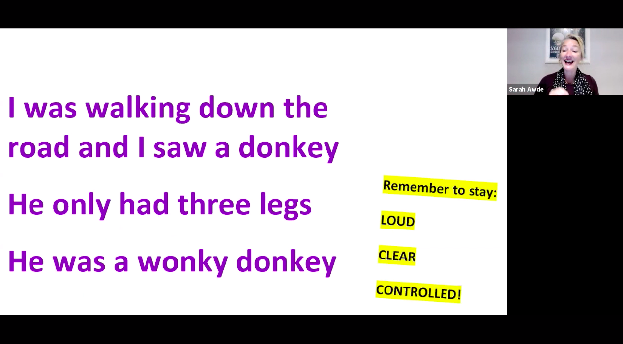 Voice Training: 10.20.21