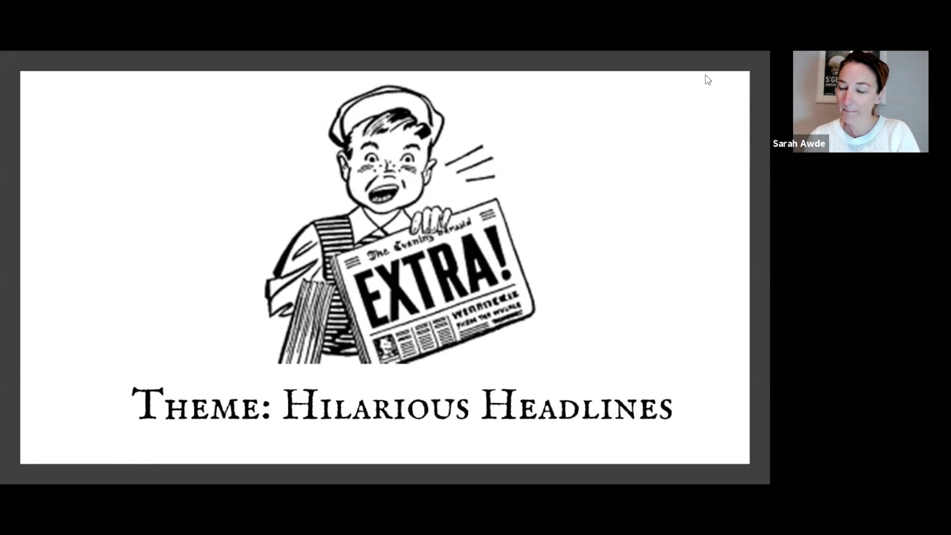 Voice Training: Hilarious Headlines (3.10.21)