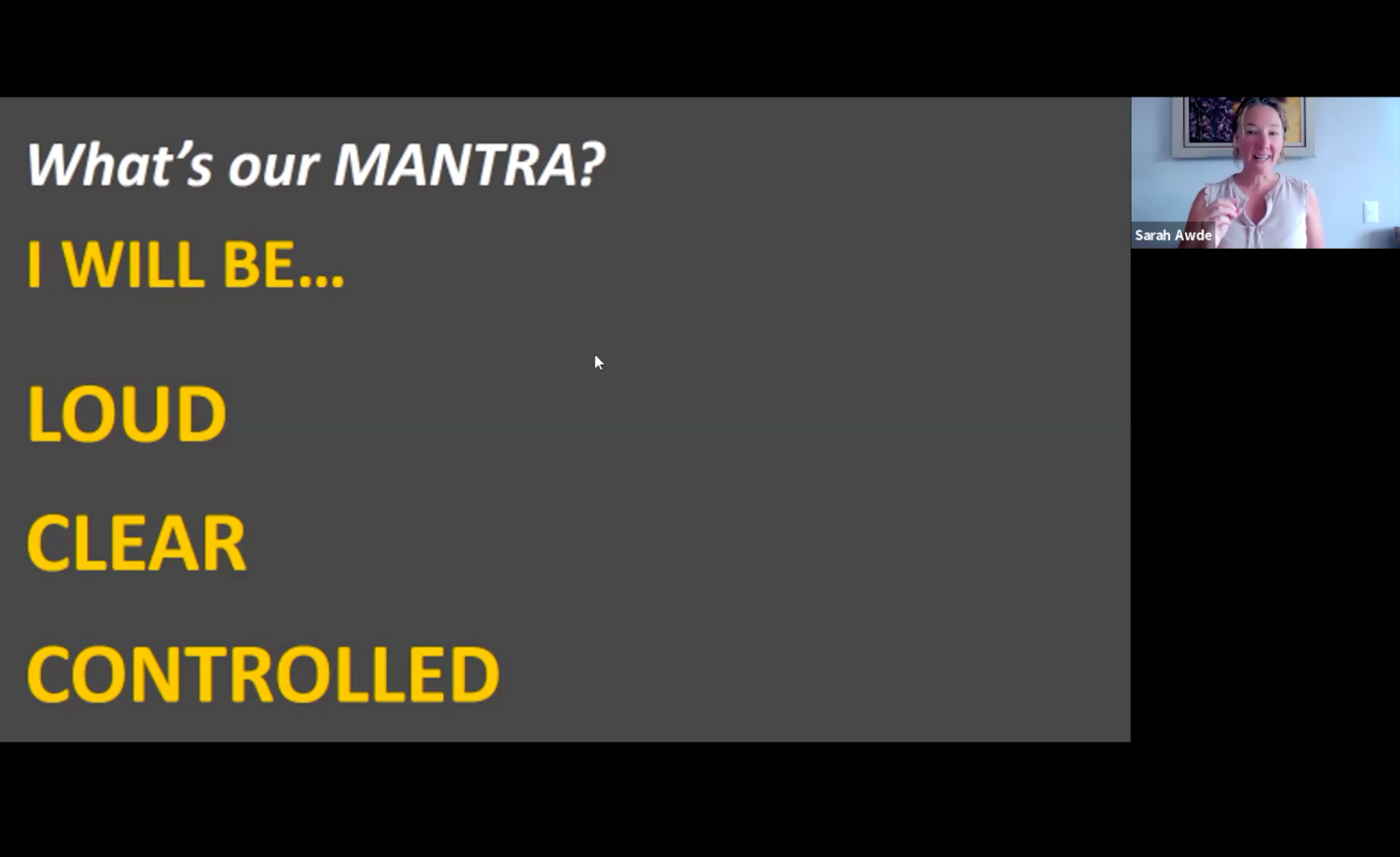 Voice Training: 8.31.22