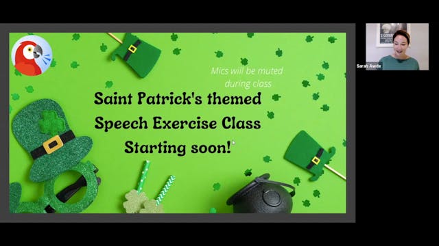 Voice Training: St. Patty's Day Theme...