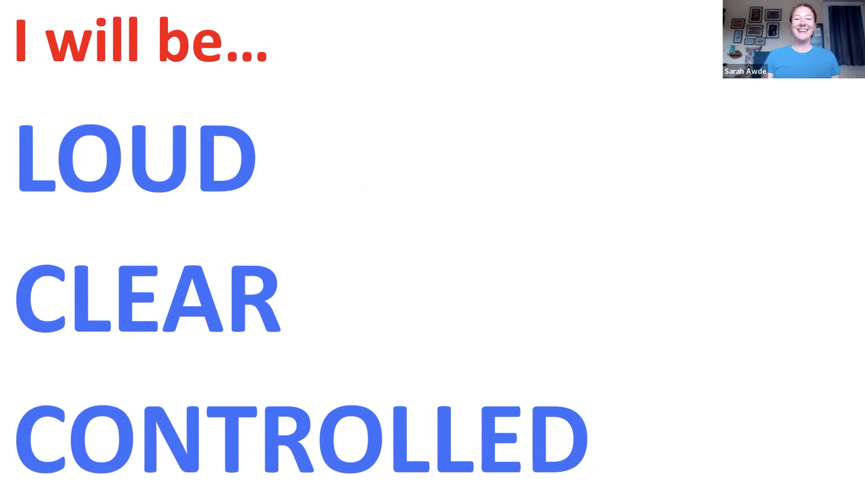 Voice Training: 8.13.25