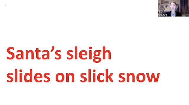 Voice Training: 12.3.25