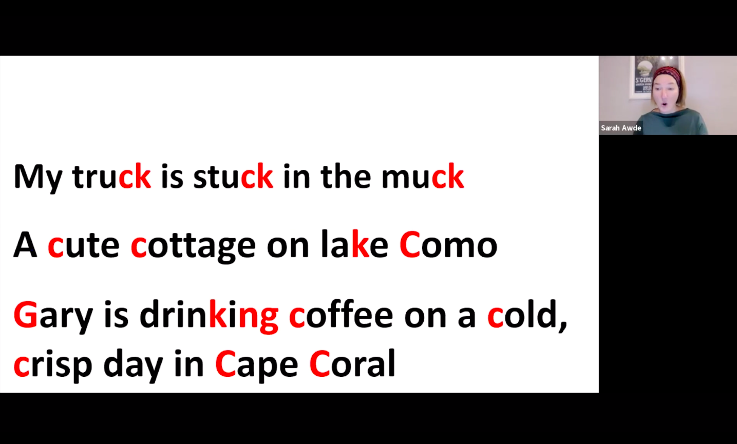 Voice Training: 1.12.22