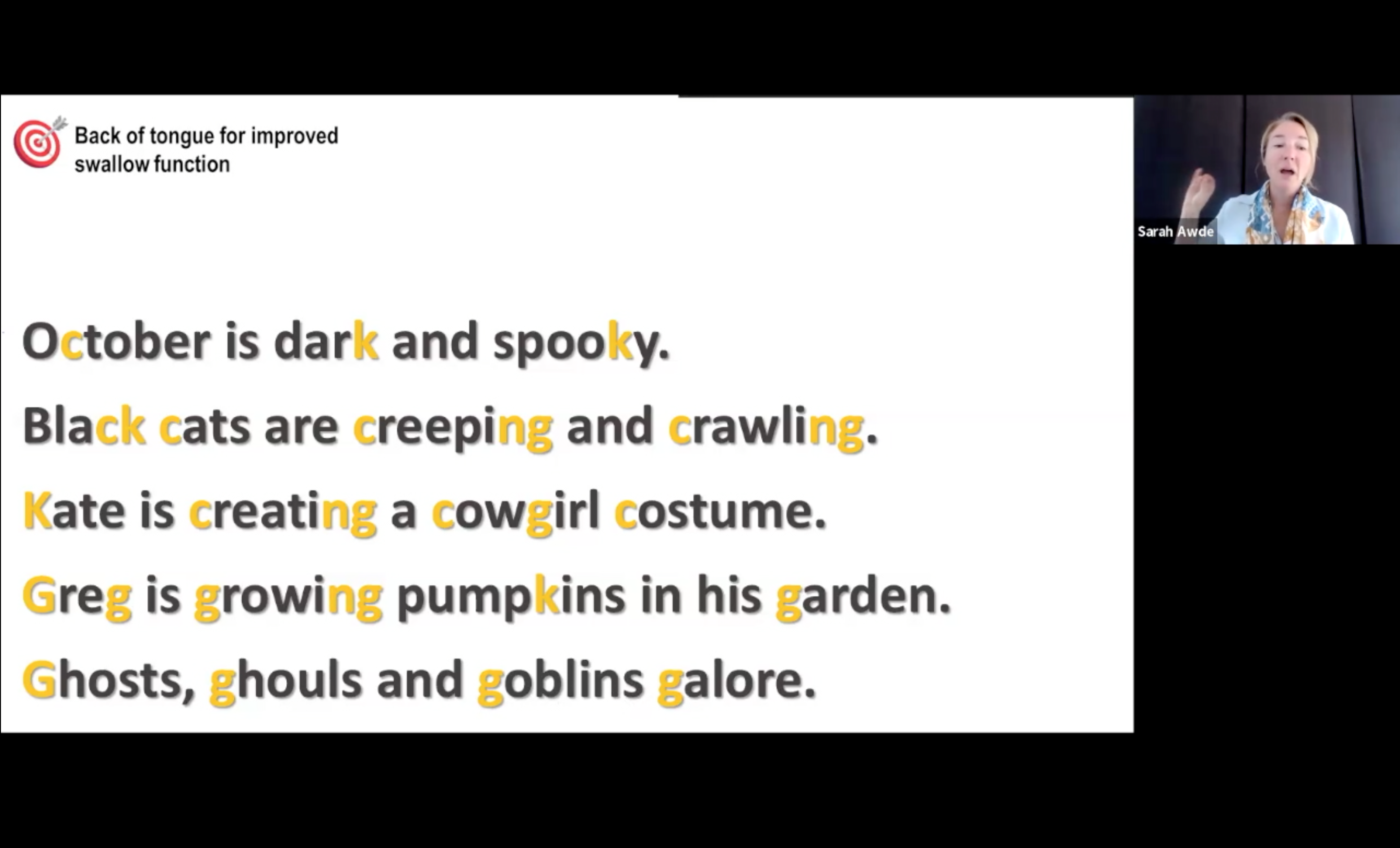 Voice Training: 10.25.23