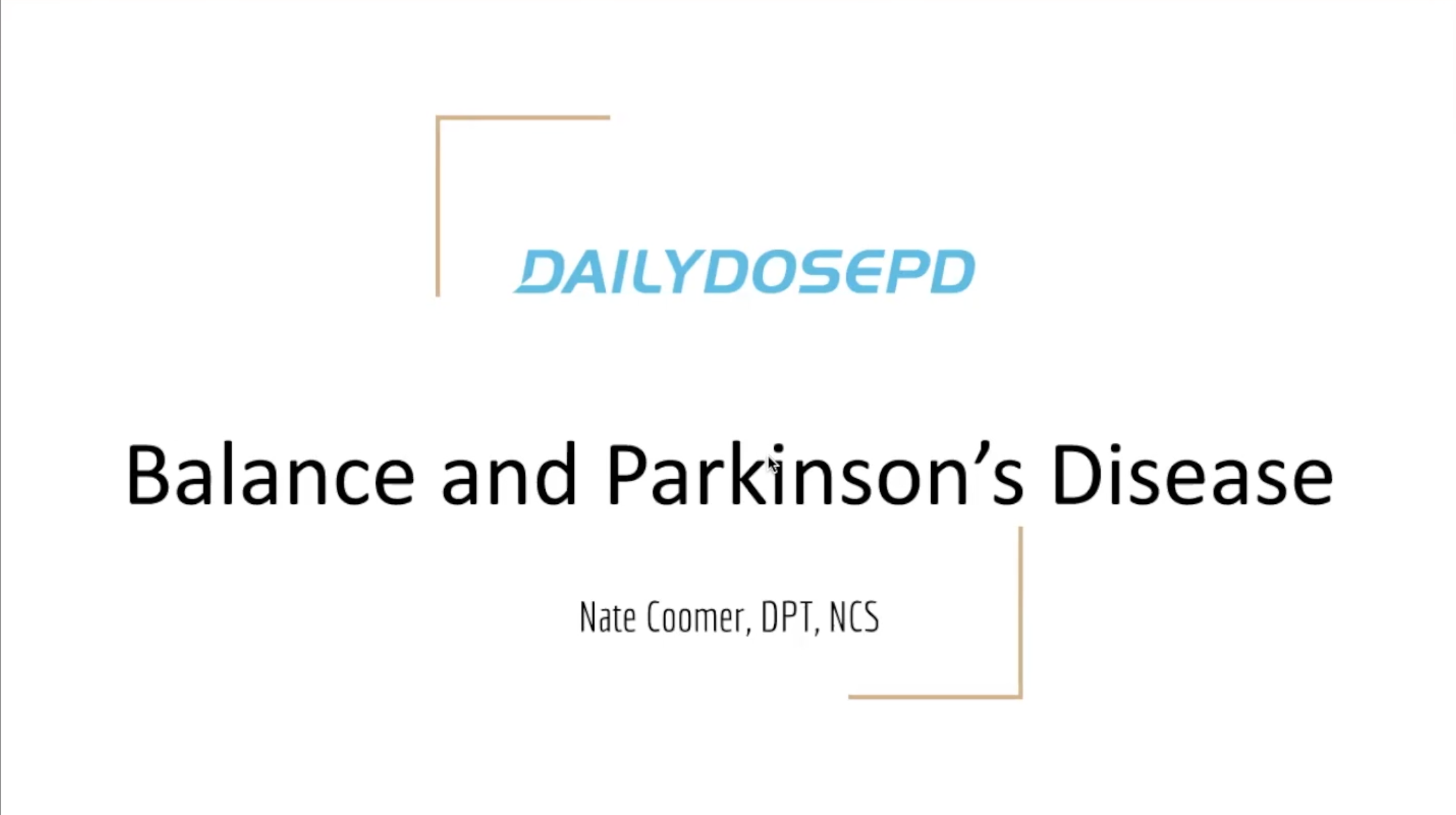 Balance and PD