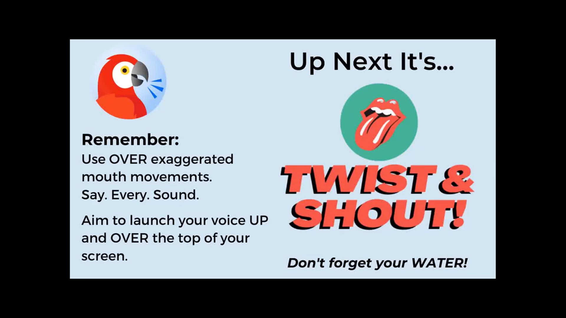 Voice Training: Twist and Shout (6.9.21)