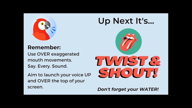 Voice Training: Twist and Shout (6.9.21)