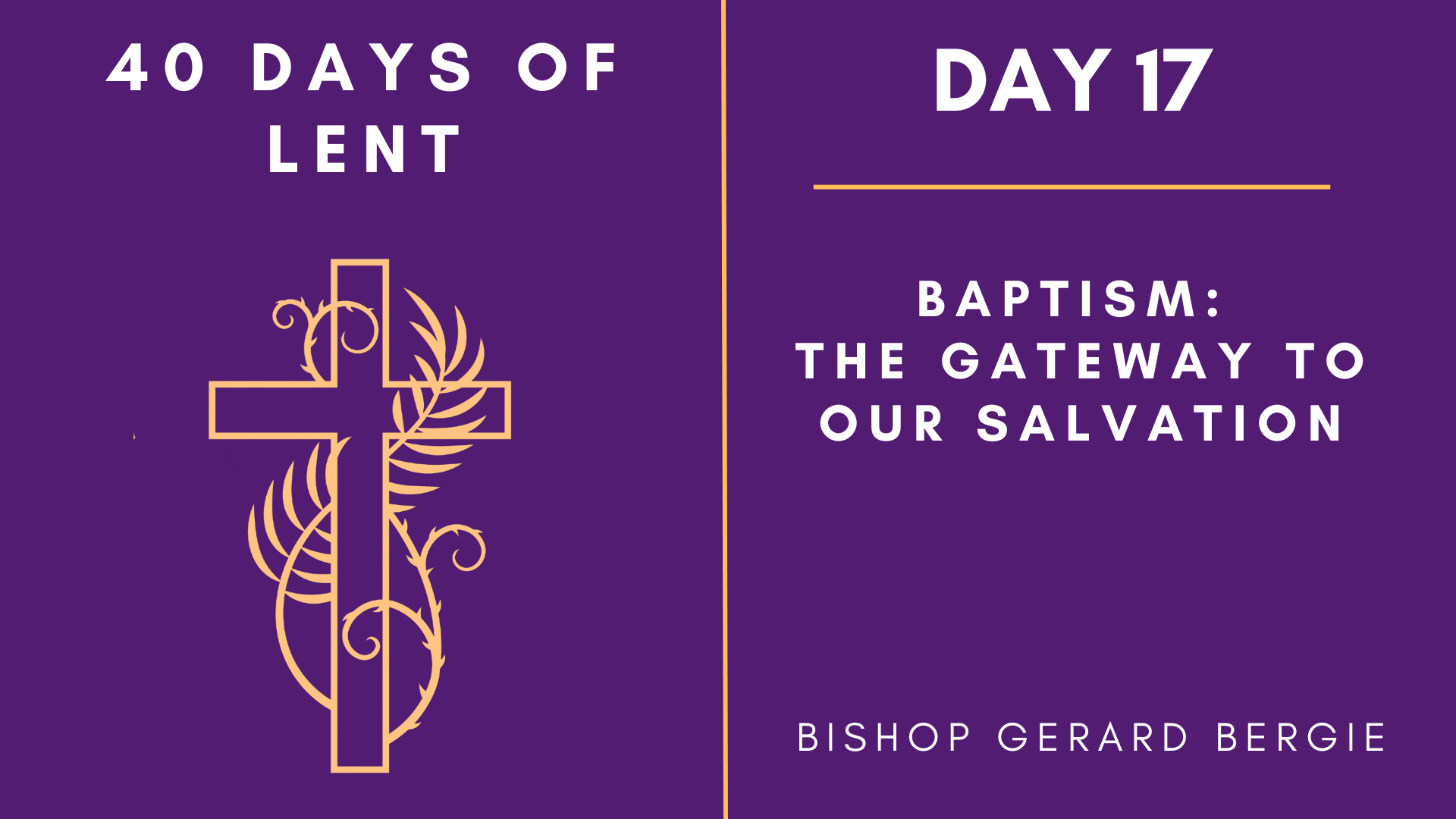 Day 17 - 40 Days of Lent