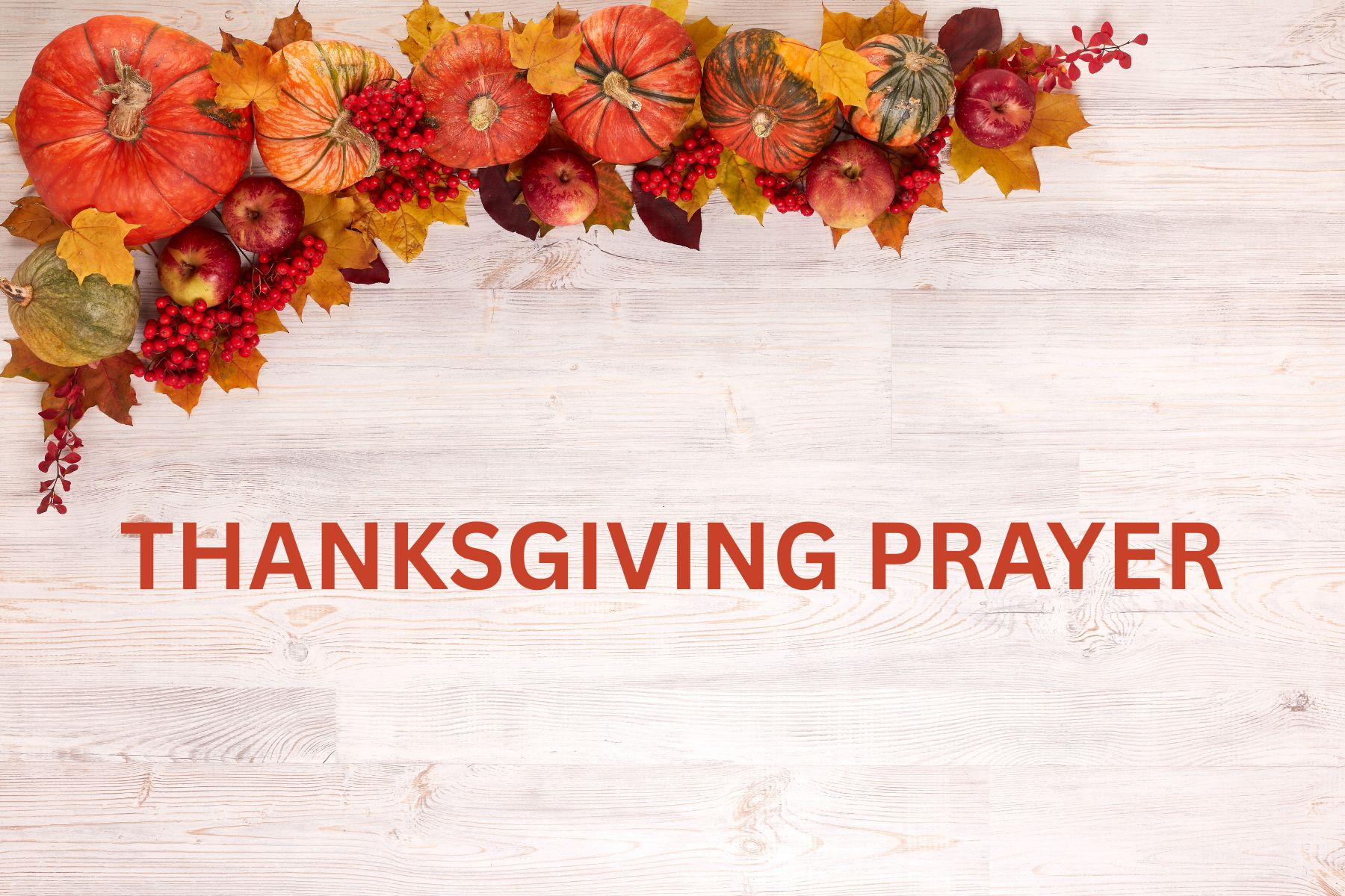 Prayer for Thanksgiving Day