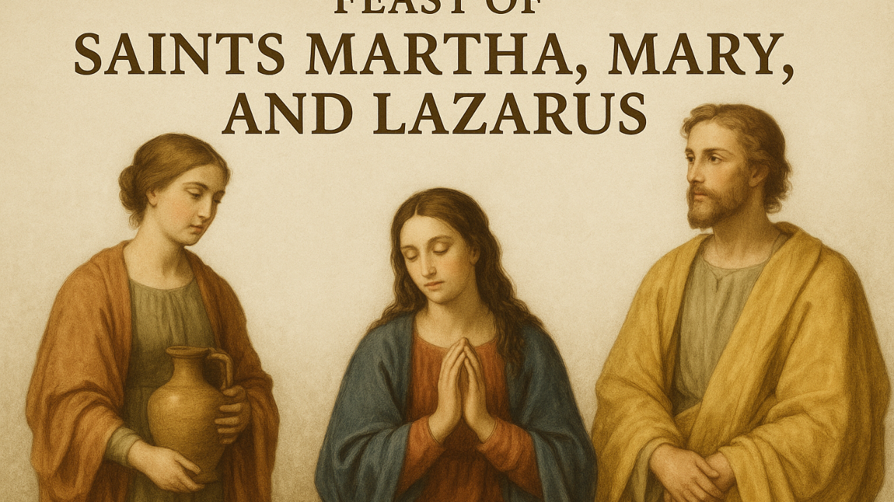 Prayer for the Memorial of Saints Martha, Mary, and Lazarus