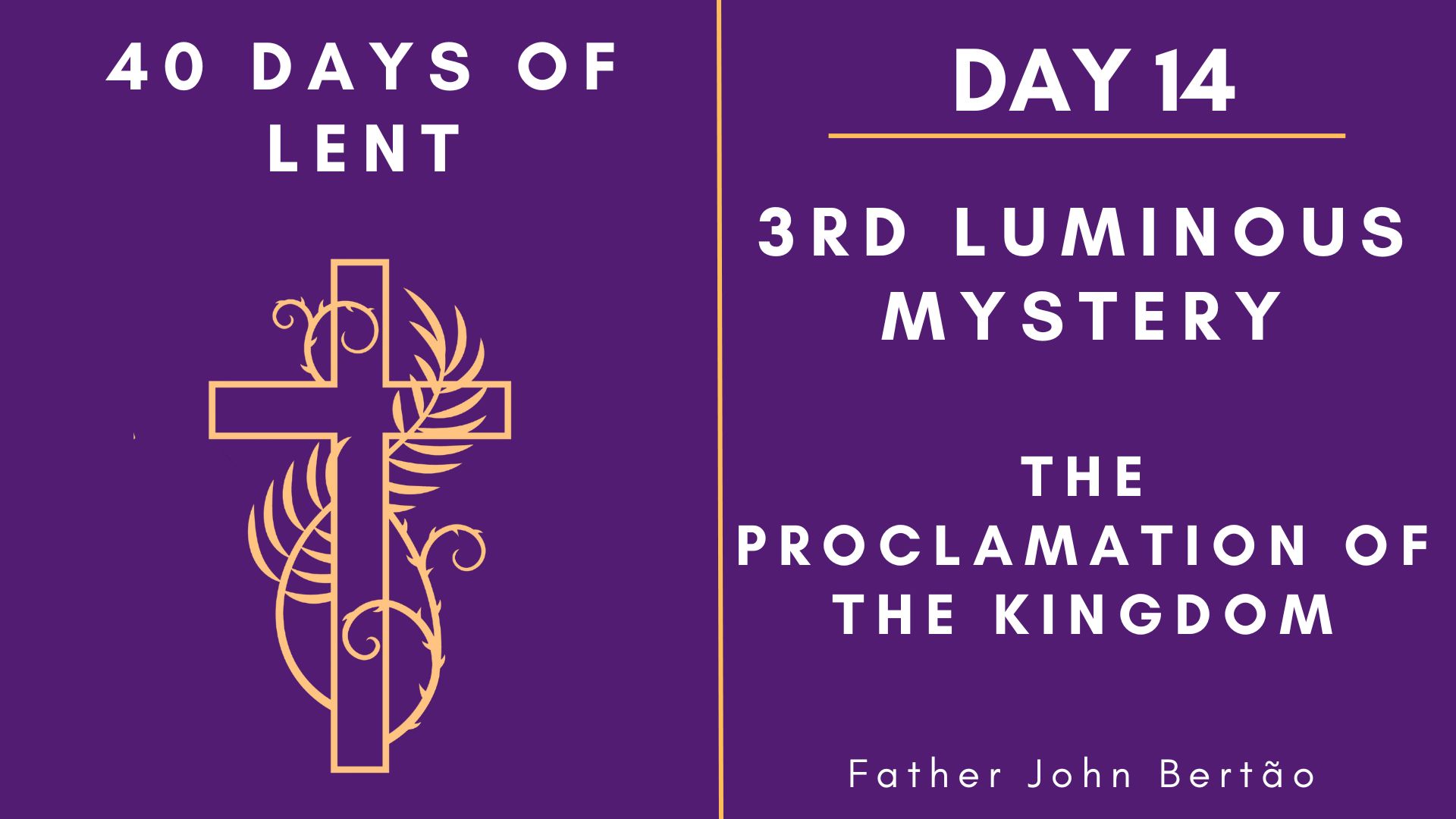 Lenten Retreat 2024: Day 14