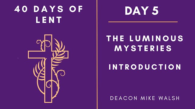 Day 5 - 40 Days of Lent