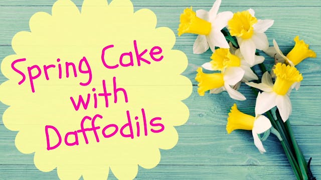 Spring Cake with Daffodils