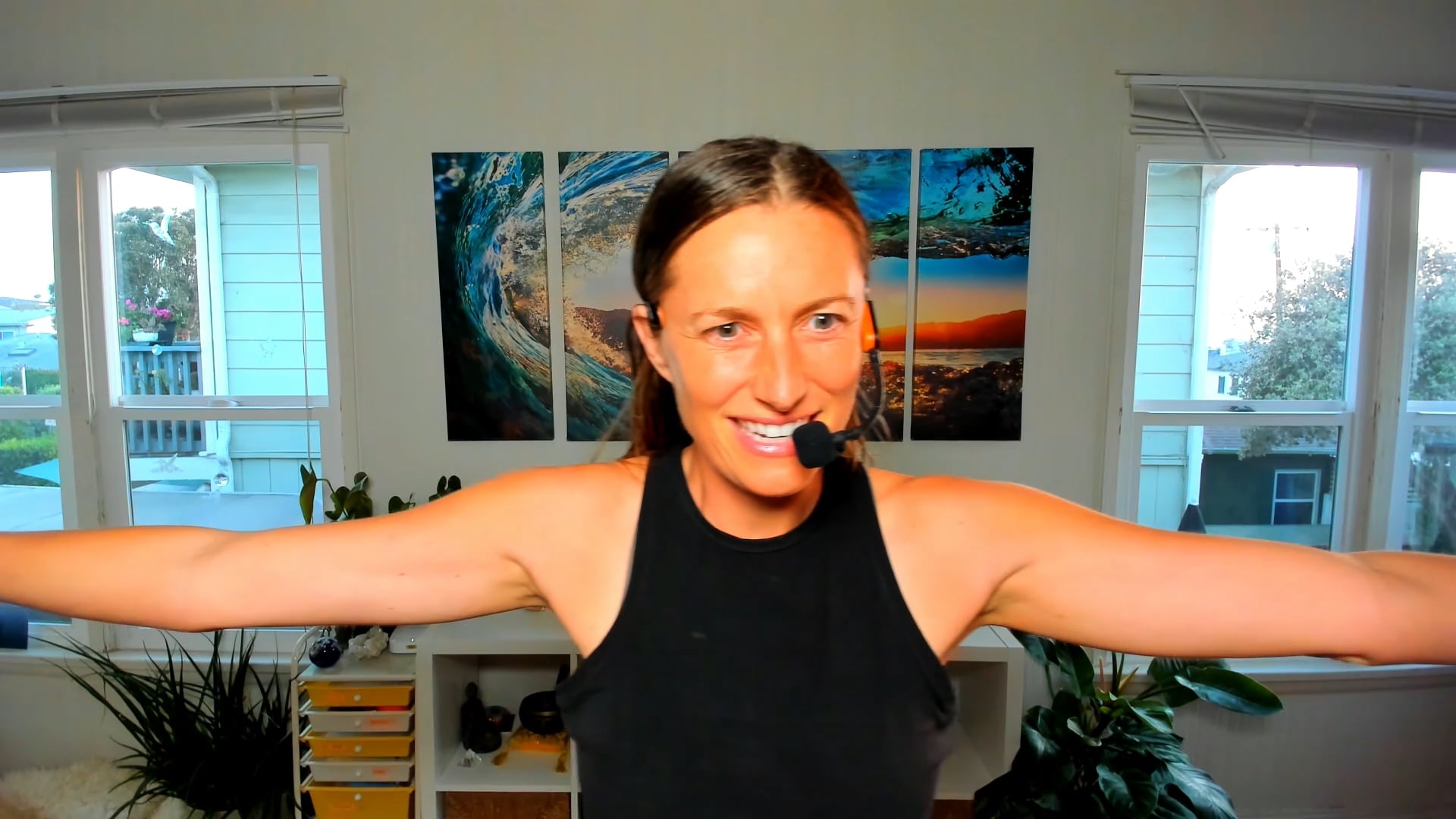 "Let Your Energy Through You!" Center of Chest + Belly