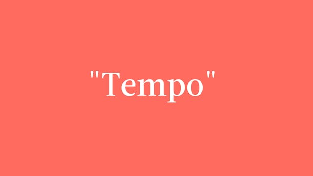 "Tempo" Breakdown - Signature