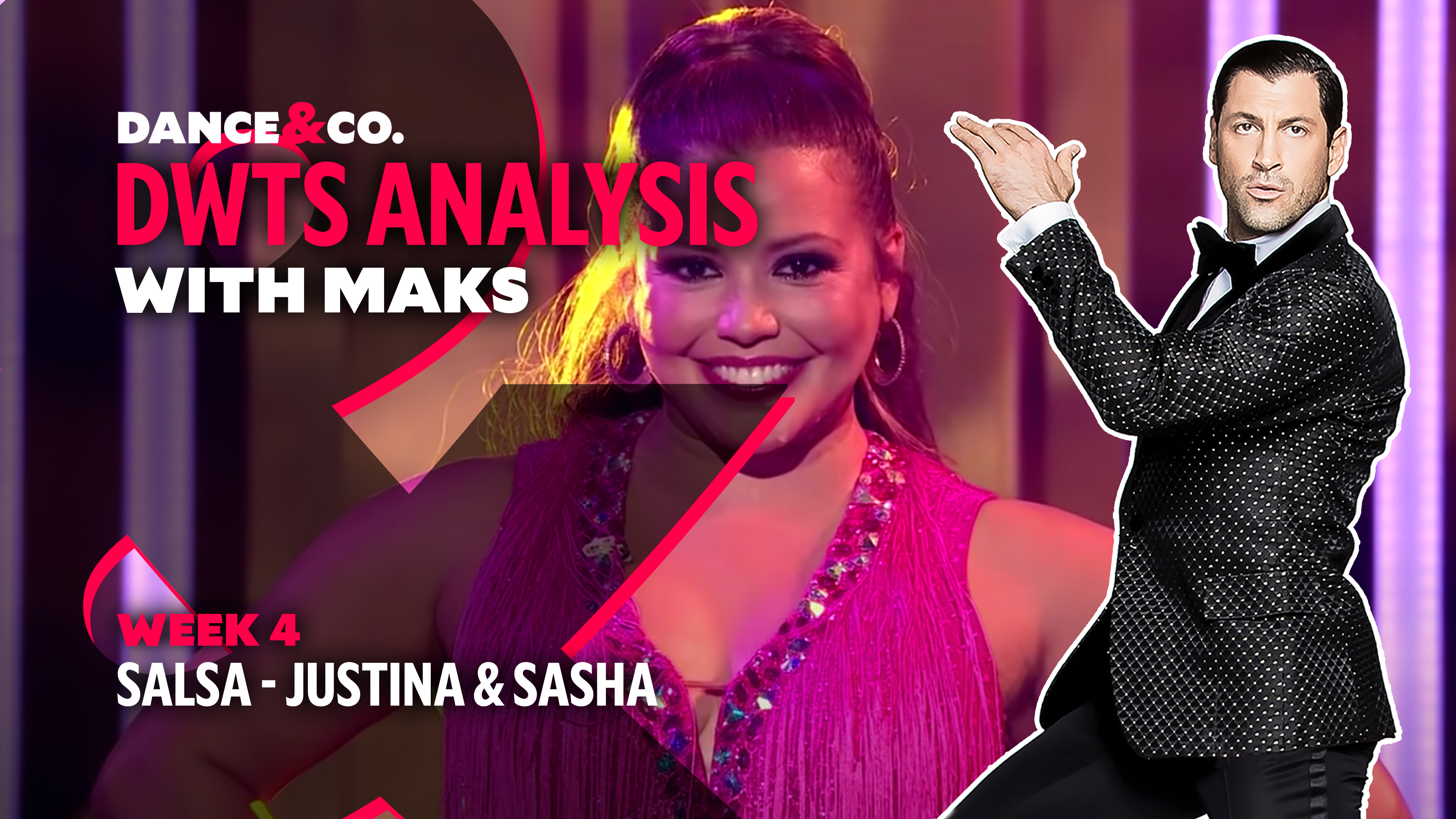 DWTS MAKS ANALYSIS: Week 4 - Justina Machado & Sasha Farber's Salsa