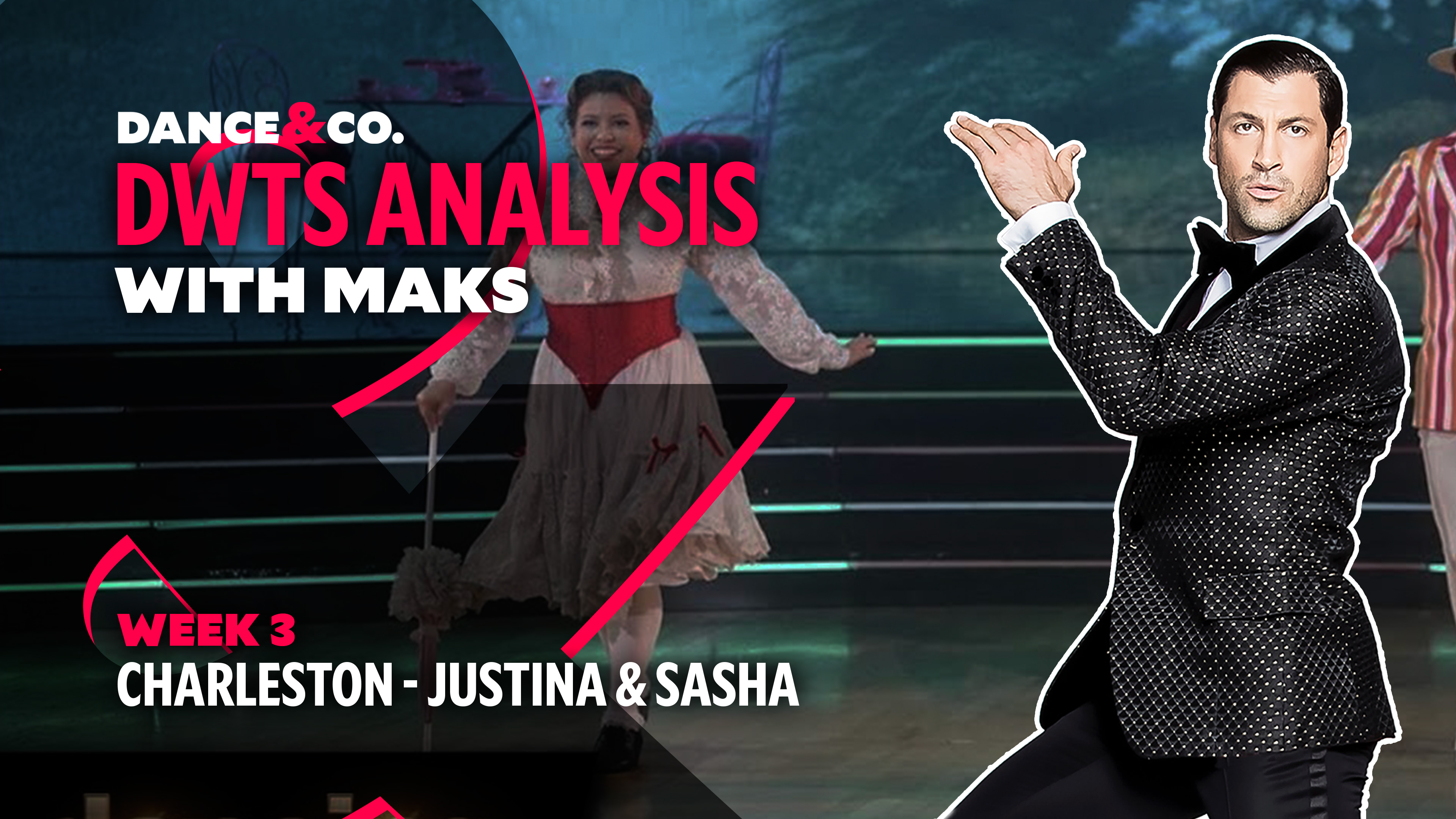 DWTS MAKS ANALYSIS: Week 3 - Justina Machado & Sasha Farber's Charleston