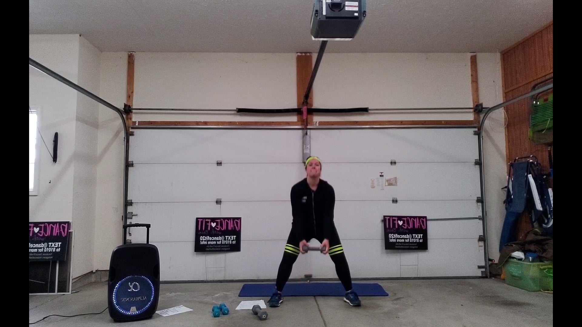 LEGS + BICEPS: Sumo Squat w/ Bicep Curl