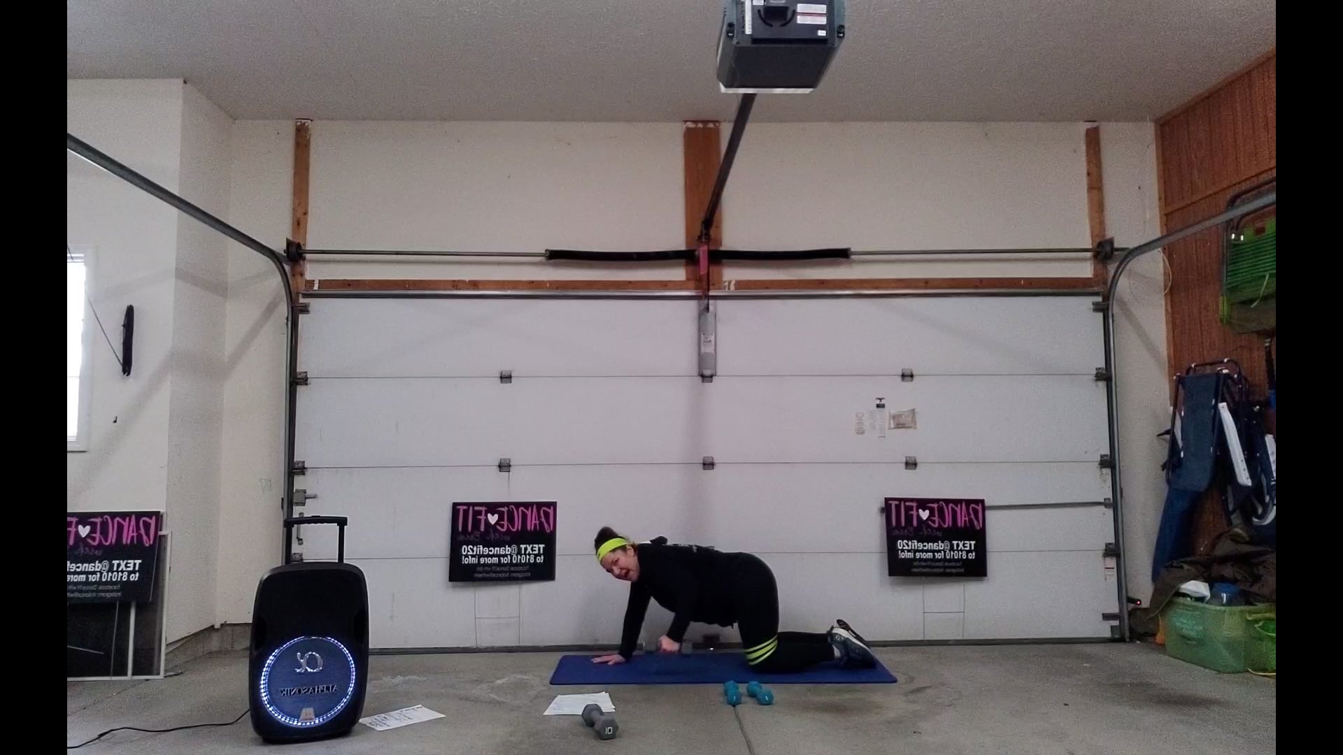 BACK: Floor Back Row (engages abs too)