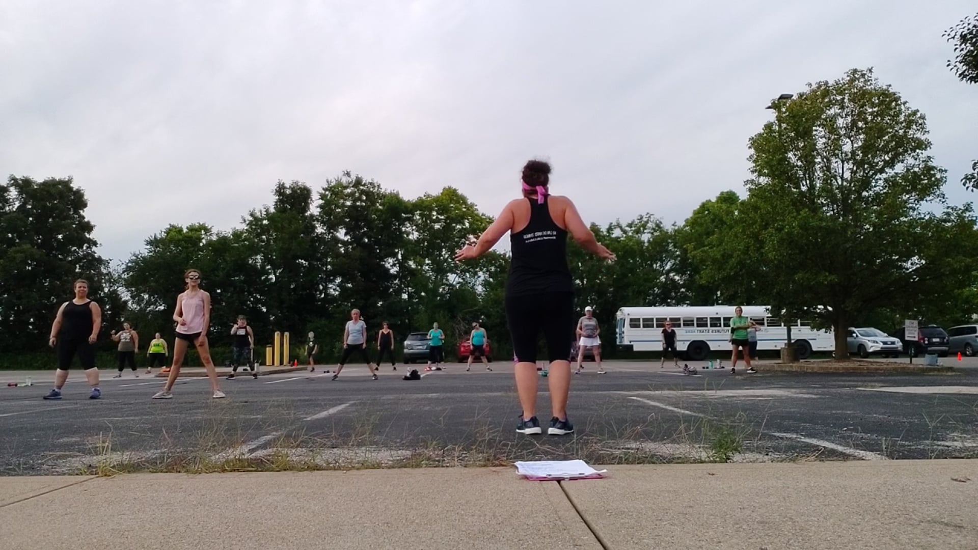 Part 2: Outdoor Class - 9/2/20 (weights b/t songs) *2 NEW Songs: Prrrum & Sweat!