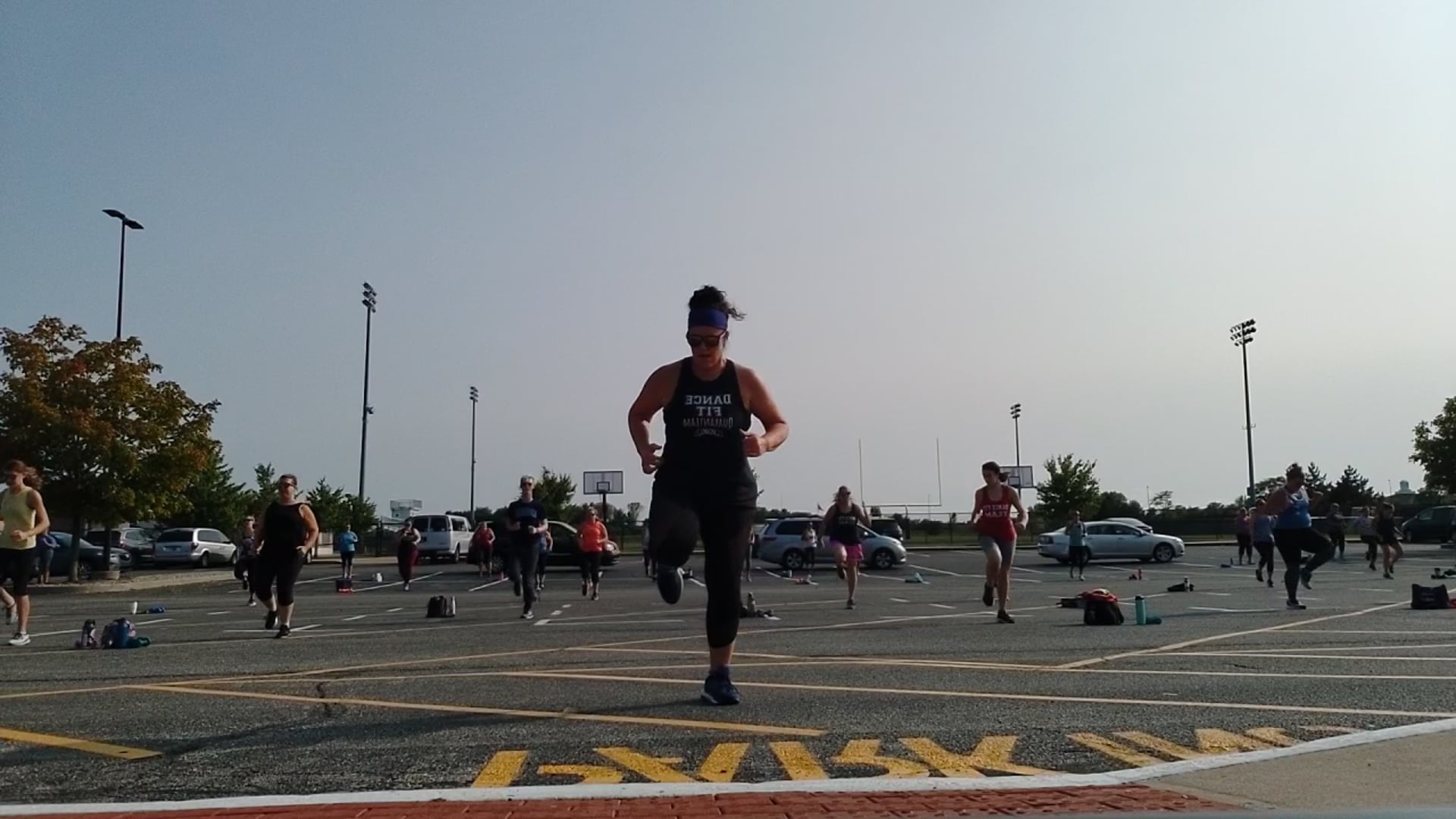 Part 1: *MANY NEW SONGS* Outdoor Class w/ biceps/triceps for weights - 9/13/20 