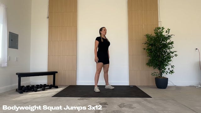 Bodyweight Squat Jumps