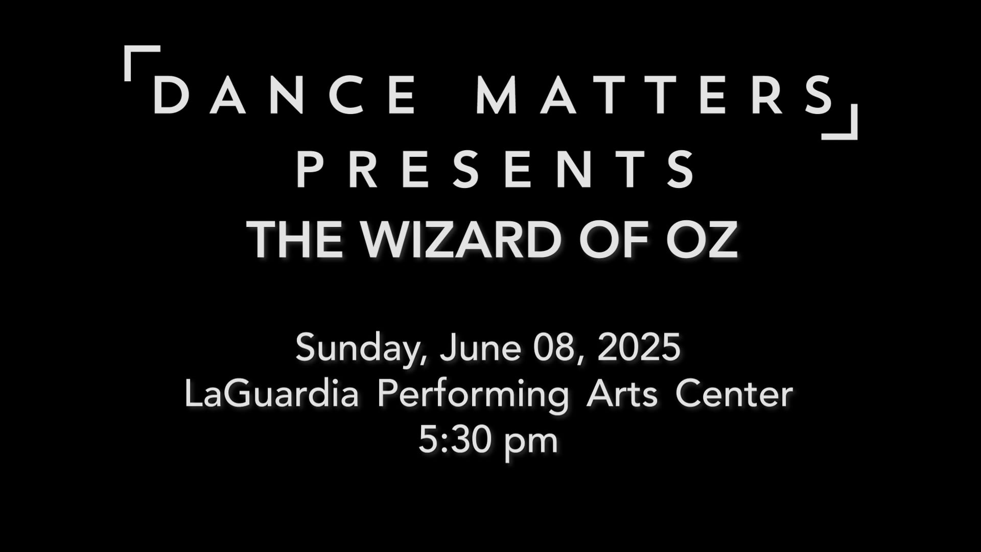 Wizard of Oz - Sunday, June 8 2025 @ 5:30 pm