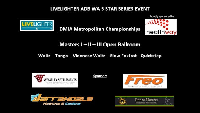 Masters I & II Open Ballroom