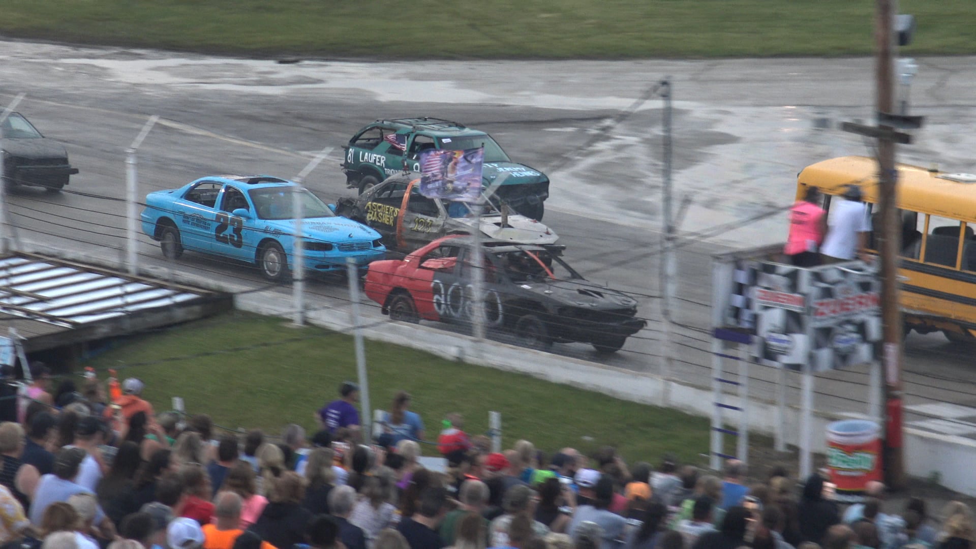 Slinger SlamFest 1 Gauntlet Bus Race June 20 2020