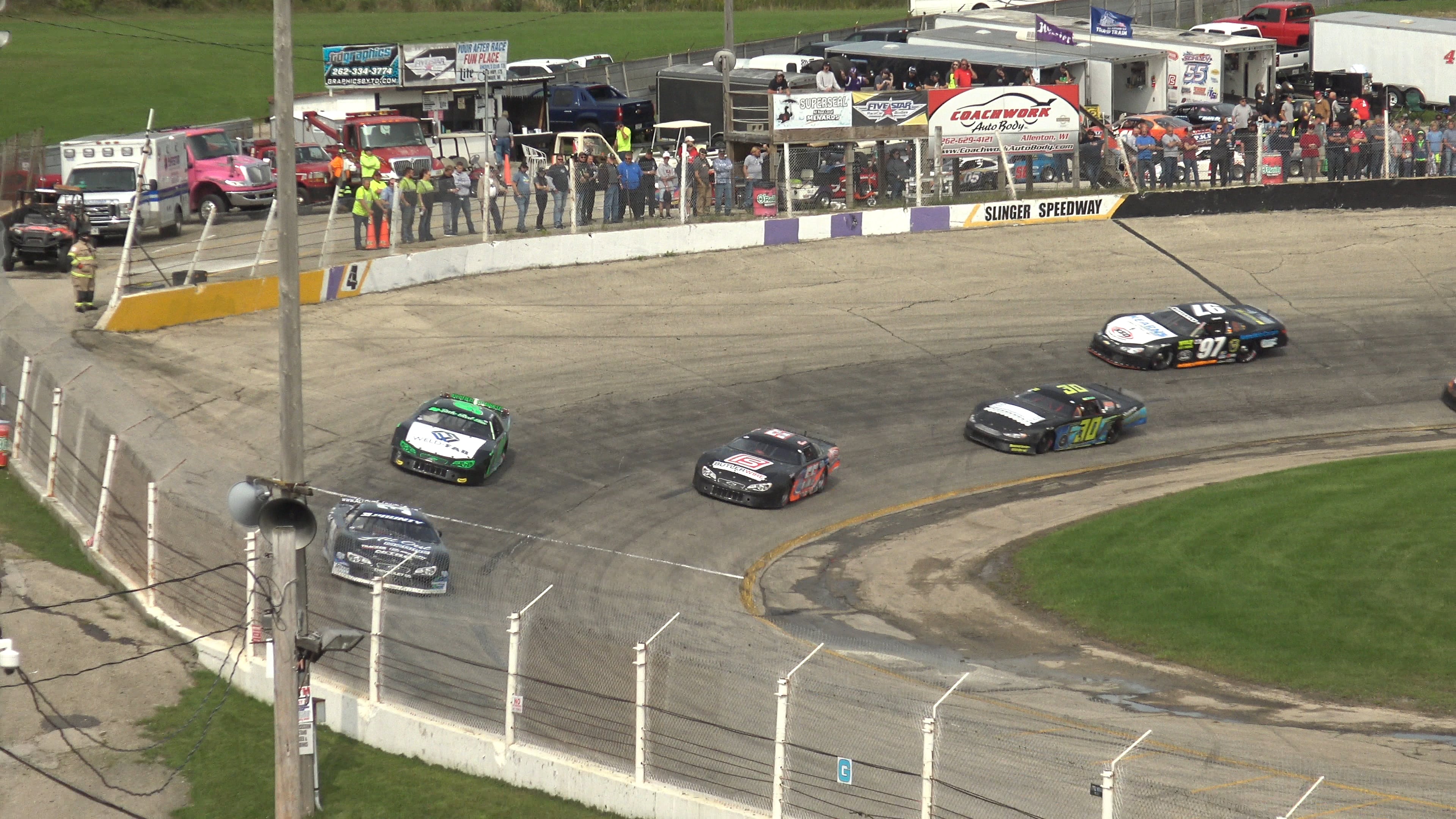 Slinger Speedway September 13 2020 late model heat 2