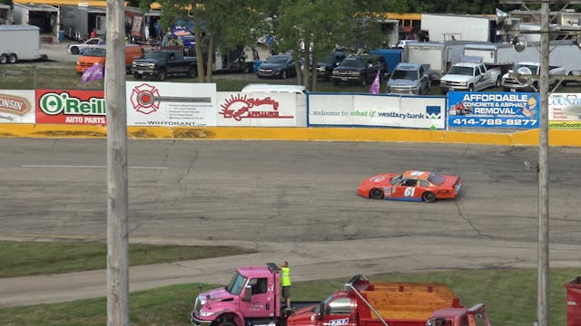 Slinger Speedway late model heat 1 Ju...