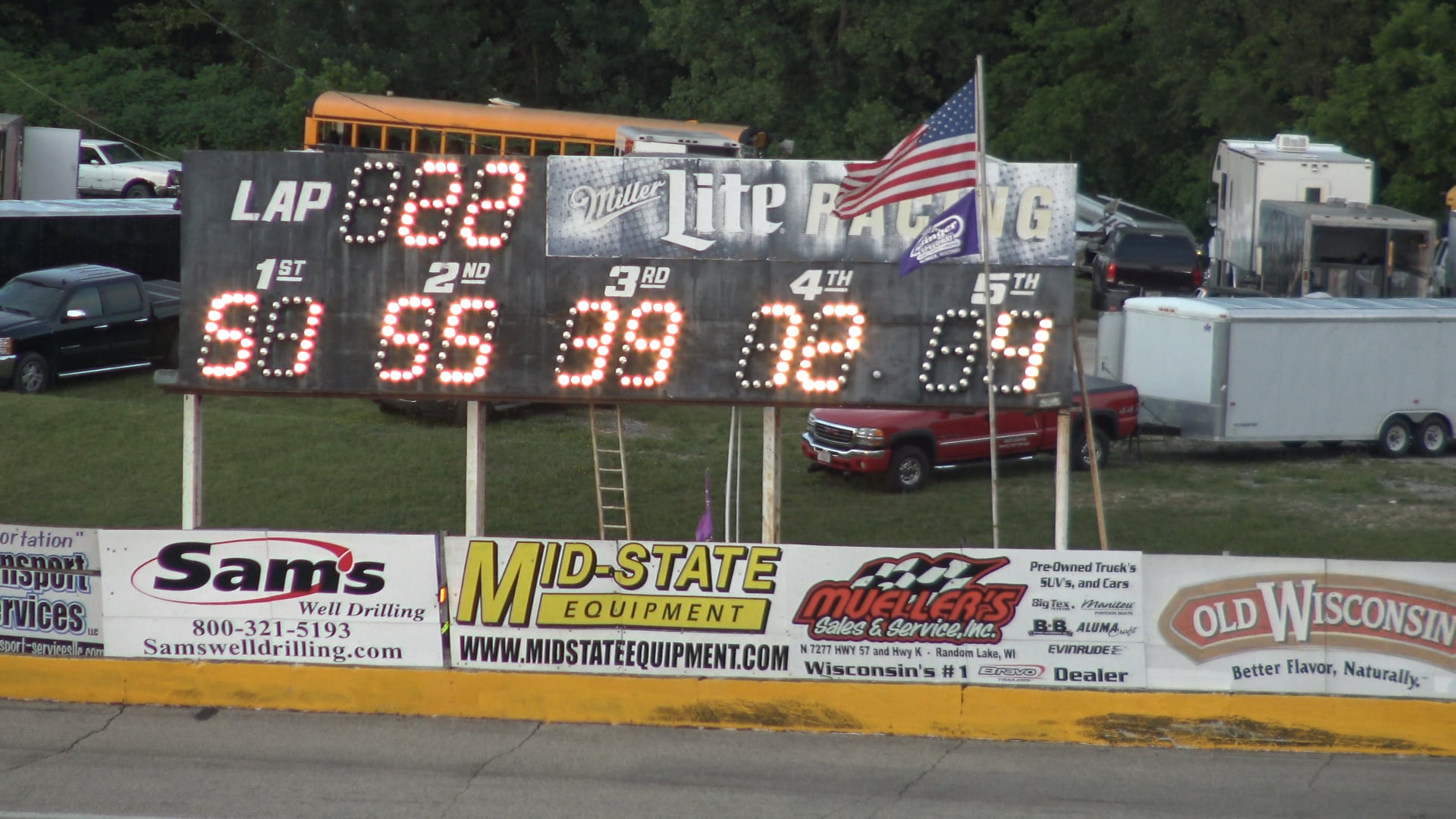 Slinger Speedway super late model PMF 75 June 21 2020