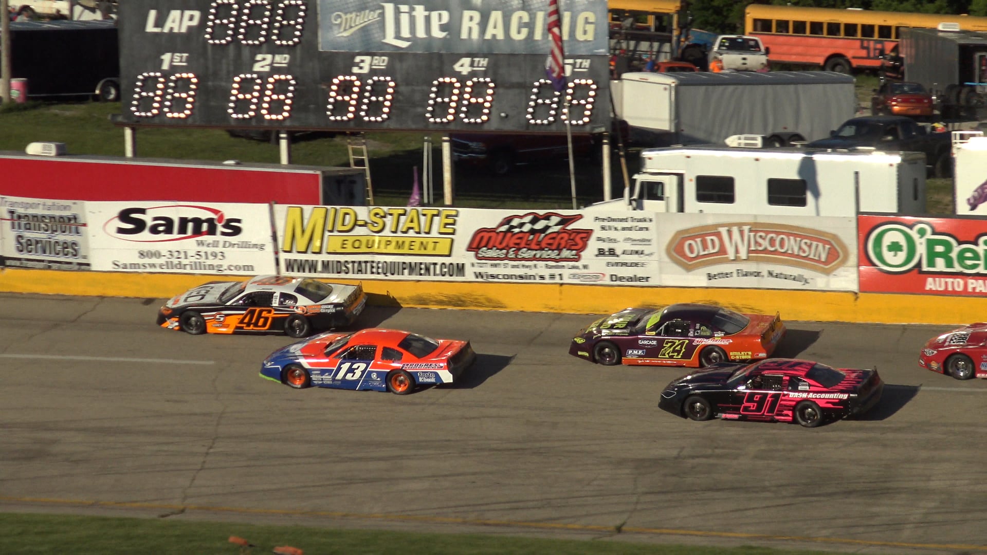 Slinger Speedway late model heat 2 June 14 2020