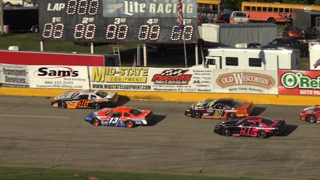 Slinger Speedway late model heat 2 Ju...