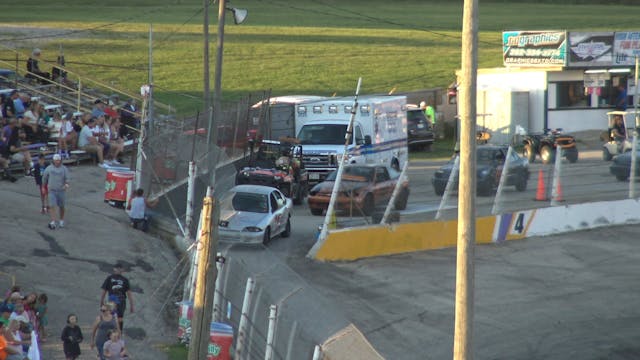 Slinger Speedway Bar Car race 2 Augus...