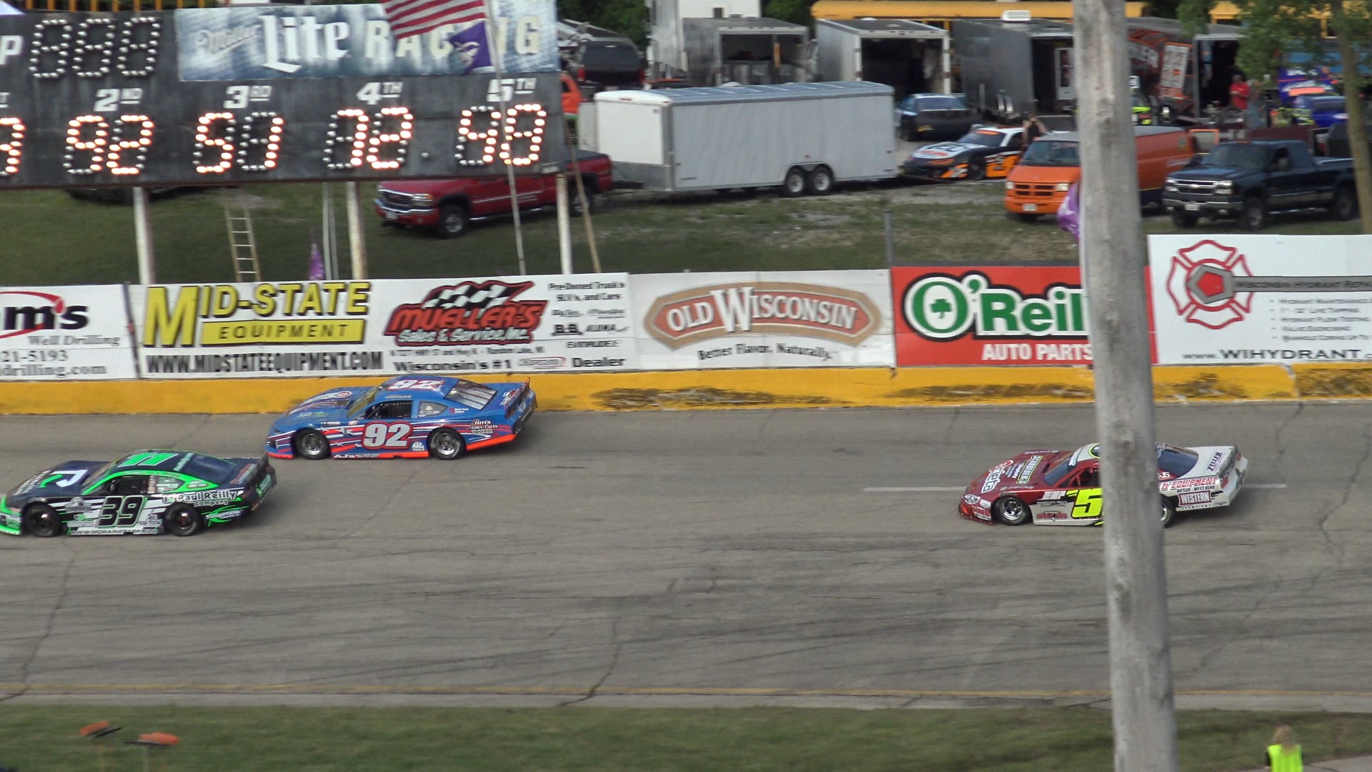 Slinger Speedway super late model dash June 21 2020