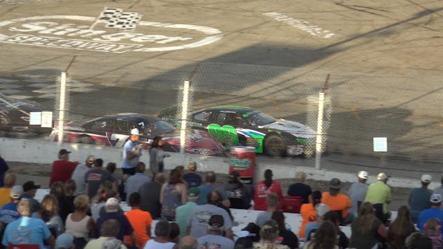 Slinger Speedway late model heat race...