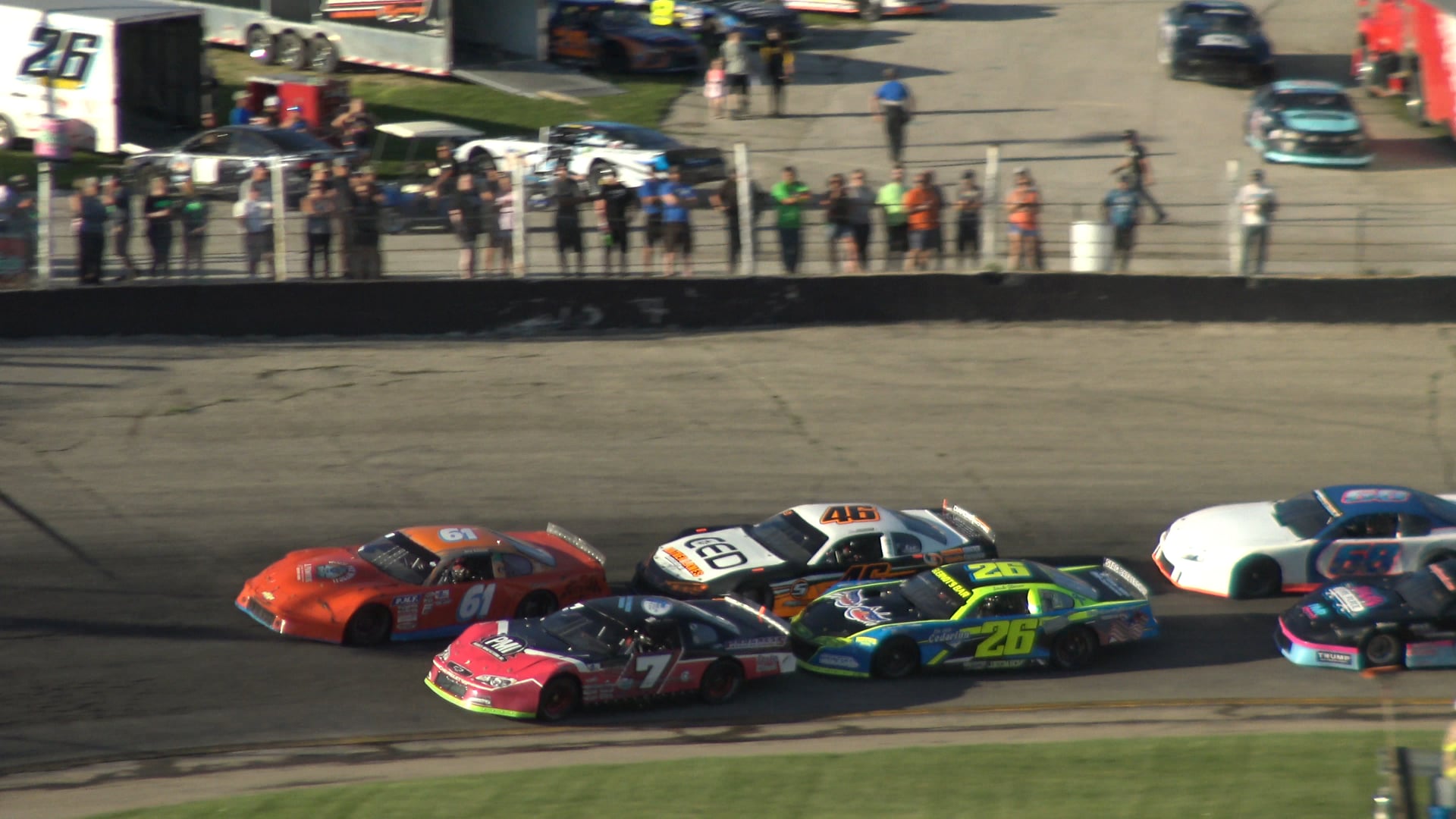 Slinger Speedway July 19 2020 late model heat 1