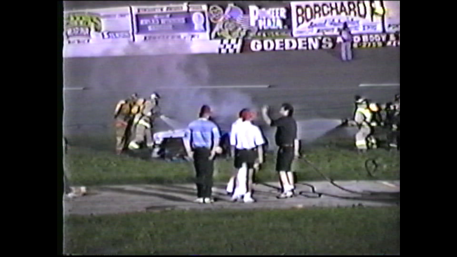 August 1995 Slinger Speedway Tony Strupp Fire