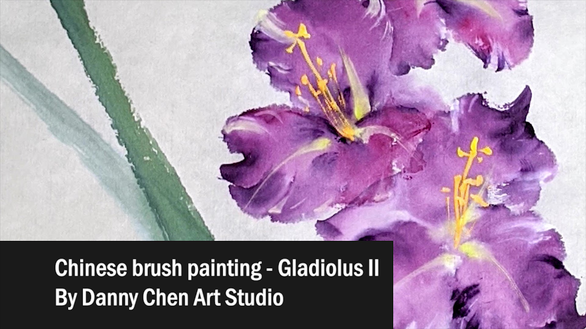Painting Gladiolus Flower Part 2 (45 minutes)