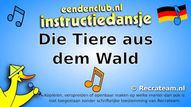 Deutsch - Die Tiere aus dem Wald
