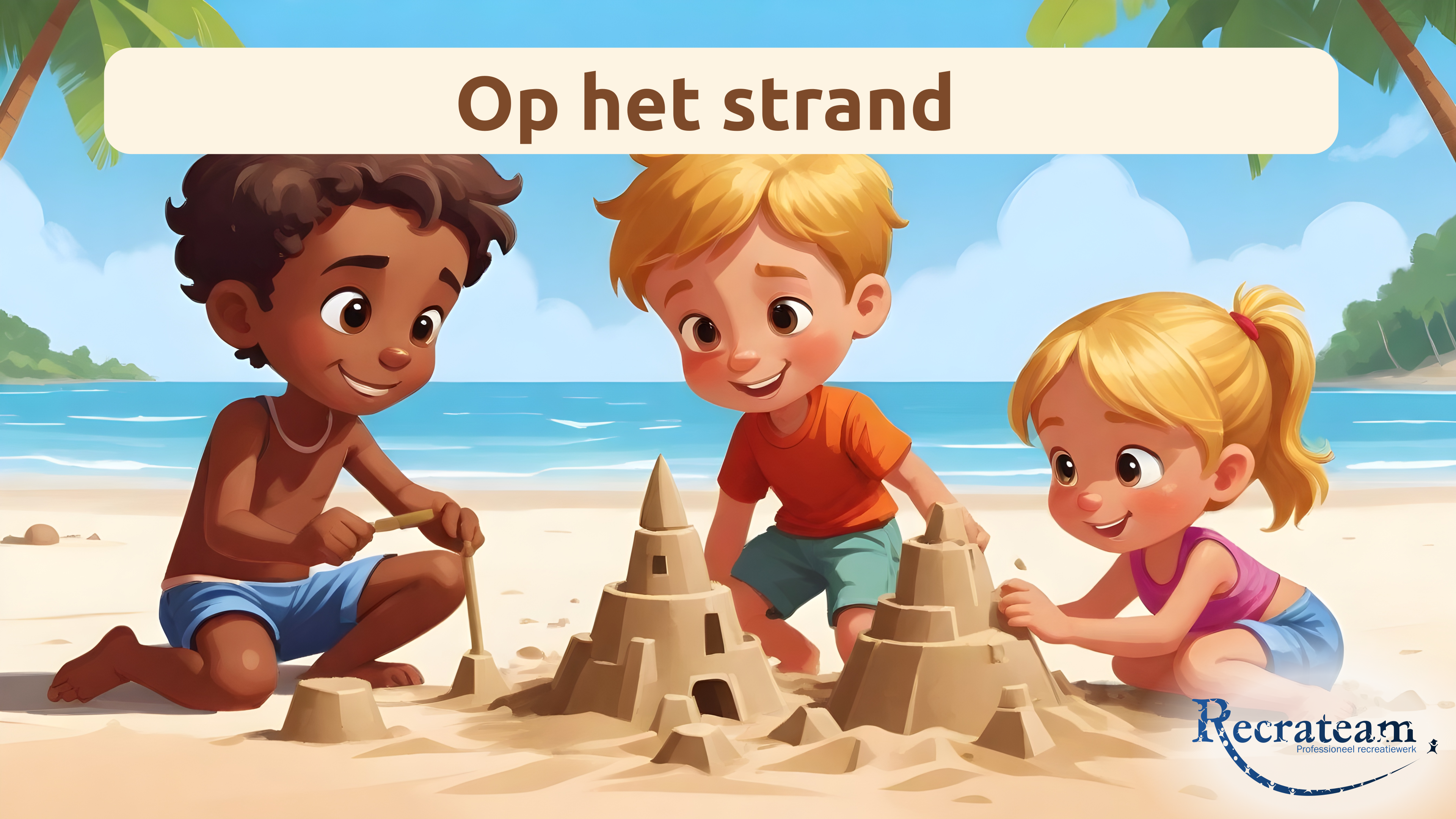 Op het strand