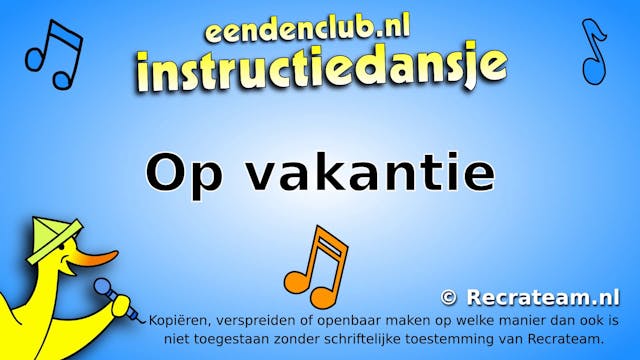 Op vakantie