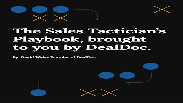 The Sales Tactician's Playbook Walkthrough