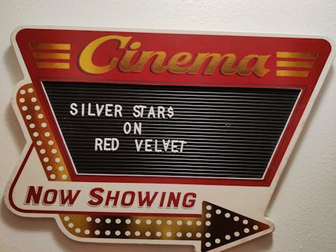 Silver Stars on Red Velvet