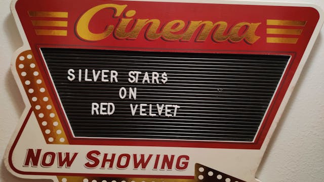 Silver Stars on Red Velvet