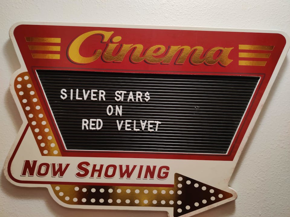 Silver Stars on Red Velvet