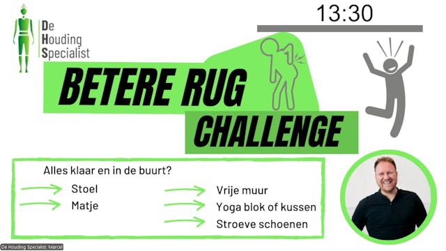 Replay Betere rug Challenge - dag 1