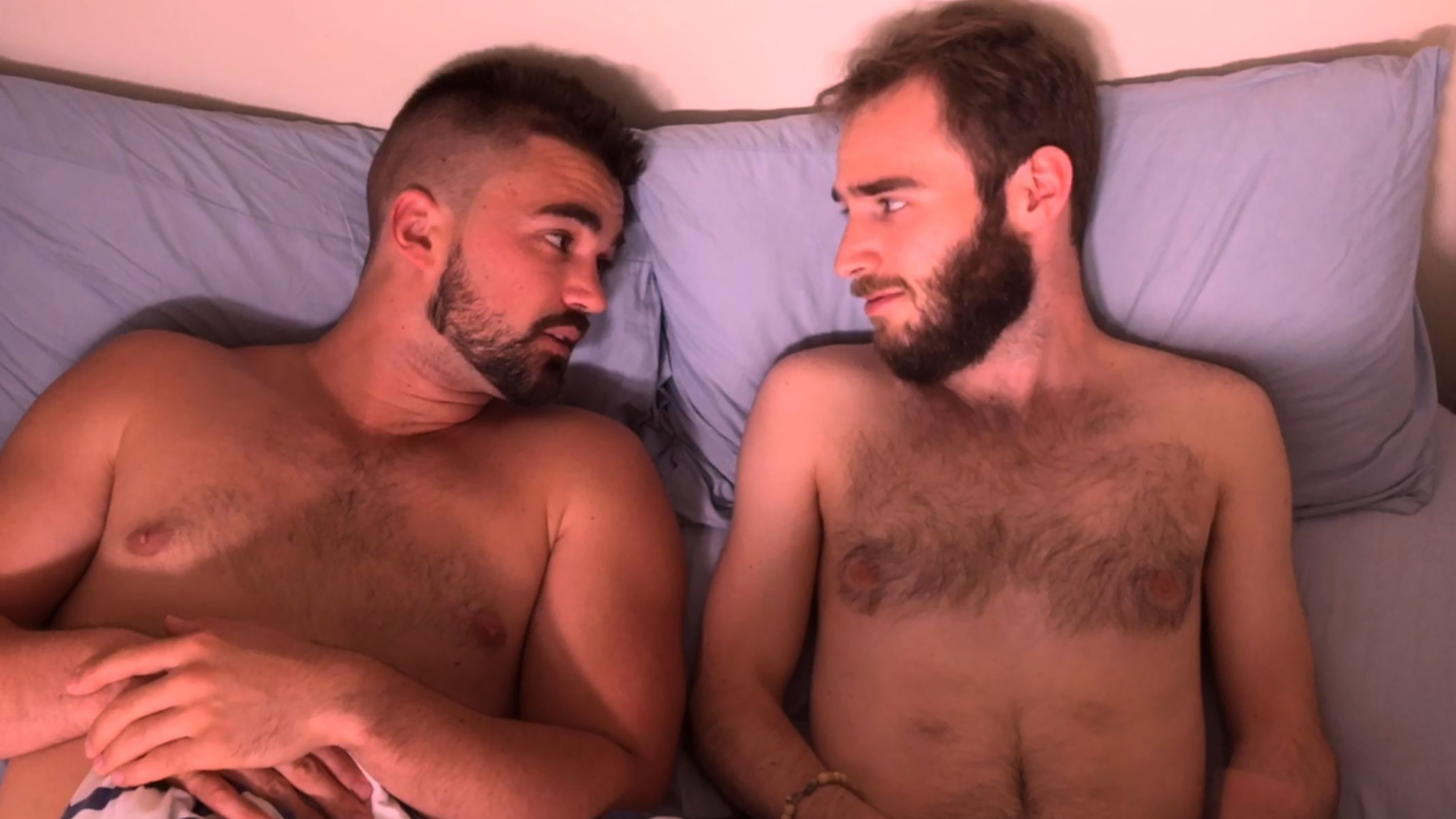 two gay men naked
